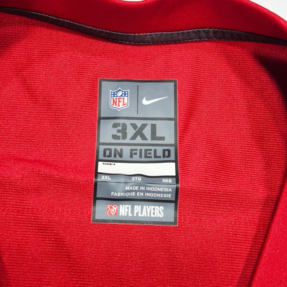 Elijah Mitchell San Francisco 49ers Nike Game Jersey Scarlet Red Men's Size 3XL